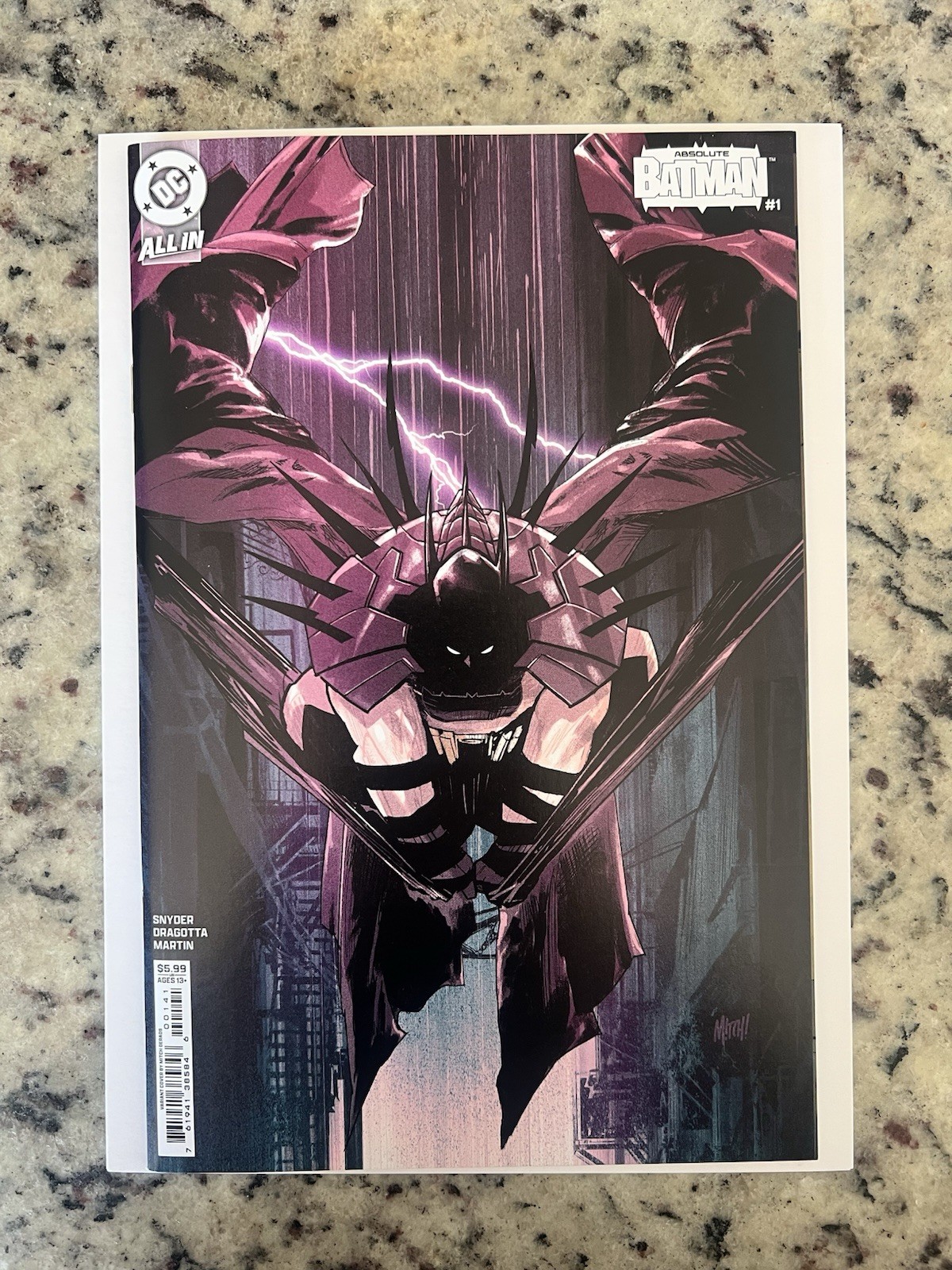 Absolute Batman #1 MITCH GERADS Variant 1st Print DC Synder Dragotta NM SNYDER