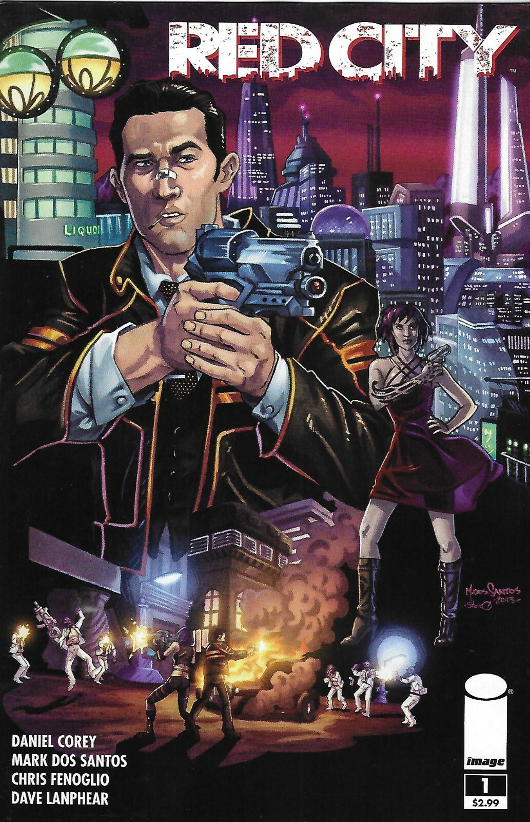 Red City Comic 1 Cover A 2016 Daniel Corey Mark Dos Santos Chris Fenoglio Image
