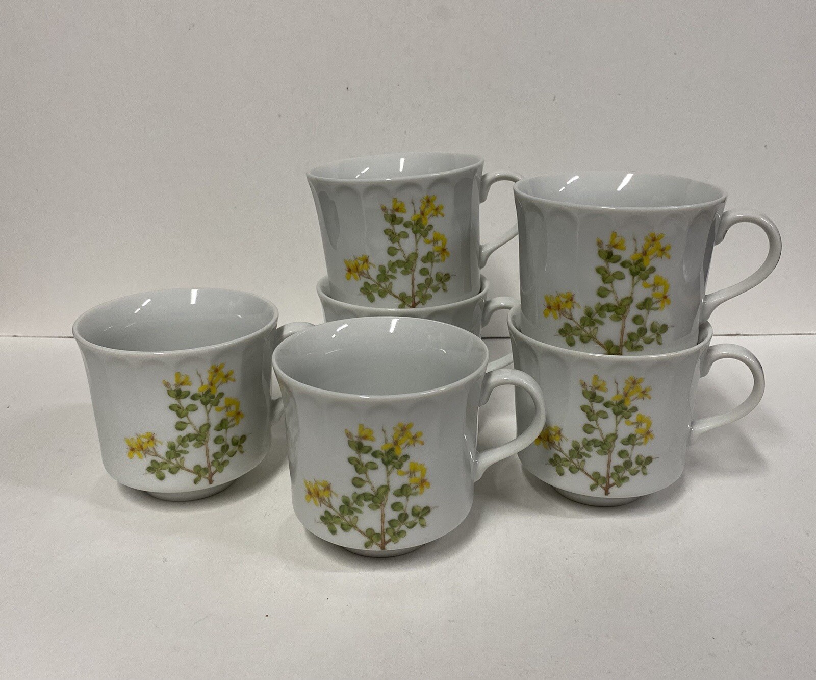 Set Of 6 Yorktown The Toscany Collection Fine China Japan Coffee/Tea Cups 8 oz