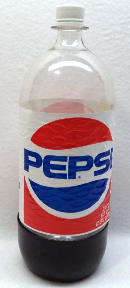 Vintage Pepsi Bottle Plastic 2 Liter Hard Bottom 2L Late ’80s Early ’90s Rare