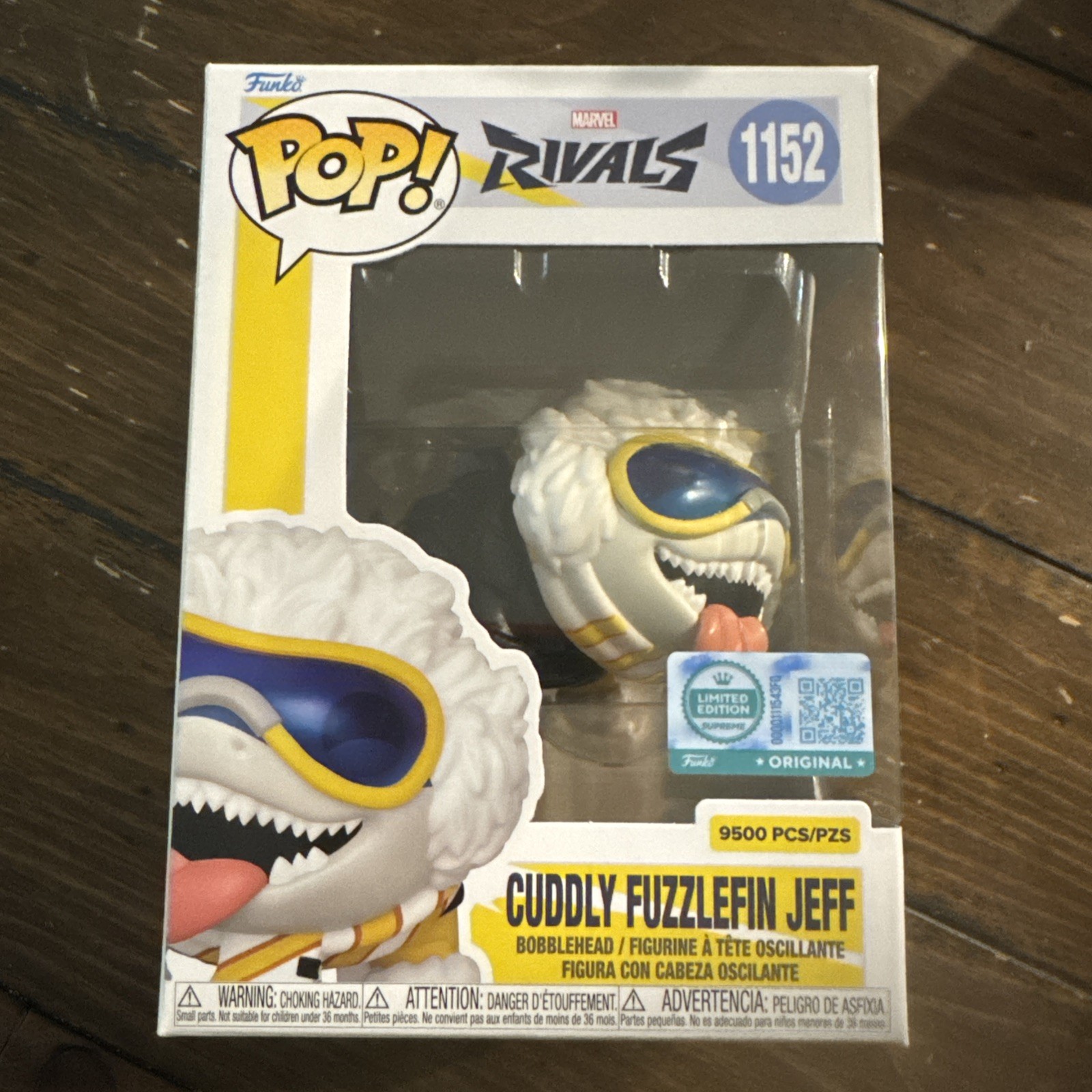Funko Pop! Cuddly Fuzleffin Jeff #1152 Marvel Exclusive 9500pcs Vinyl