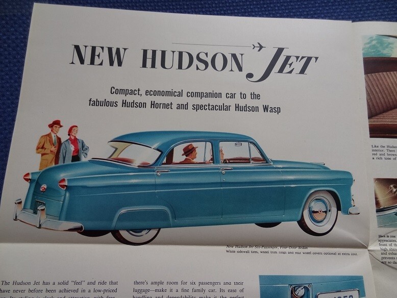 1953 HUDSON JET Automobile Color Sales Brochure – NOS New Old Stock PERFECT