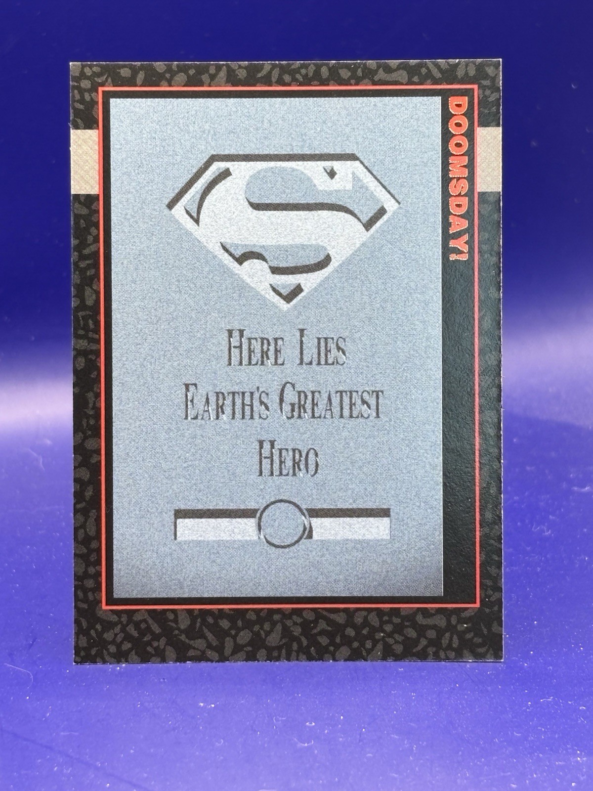 PROMO CARD: DC COMICS DOOMSDAY DEATH OF SUPERMAN Skybox 1992 #0