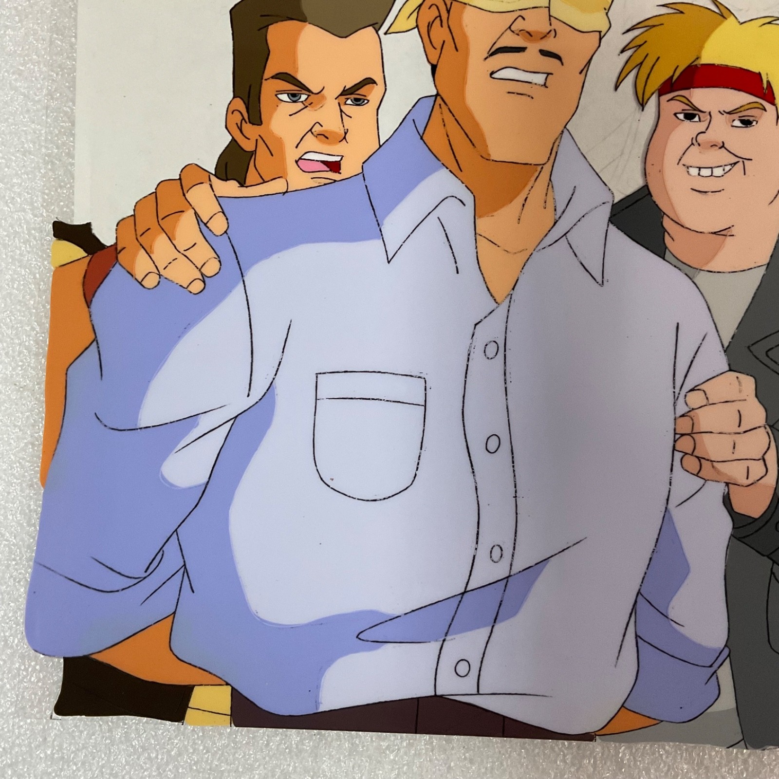 Animated Production Art Cel with Original Pencil Drawing 12 in x 10 in