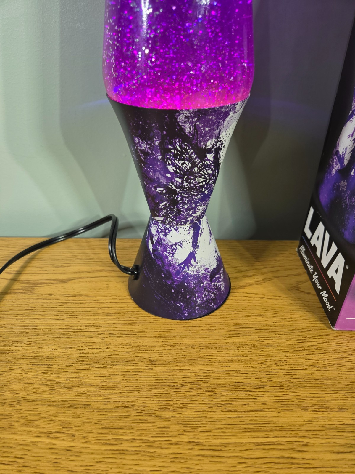Schylling Dark Faerie Dust Lava Lamp 16.5″ Silver in Purple Liquid Spencers Exc