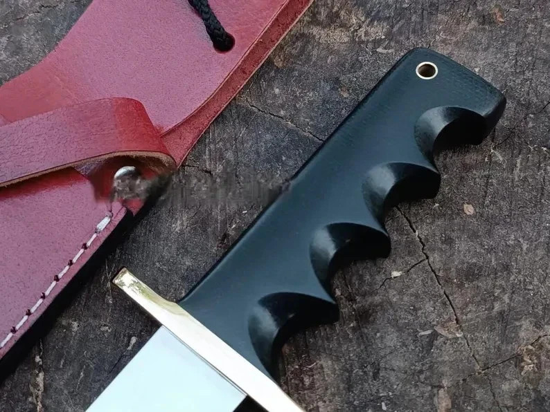 Randall Made KnivesModel 14 Attack sawback Fixed Blade replica / Leather Sheath