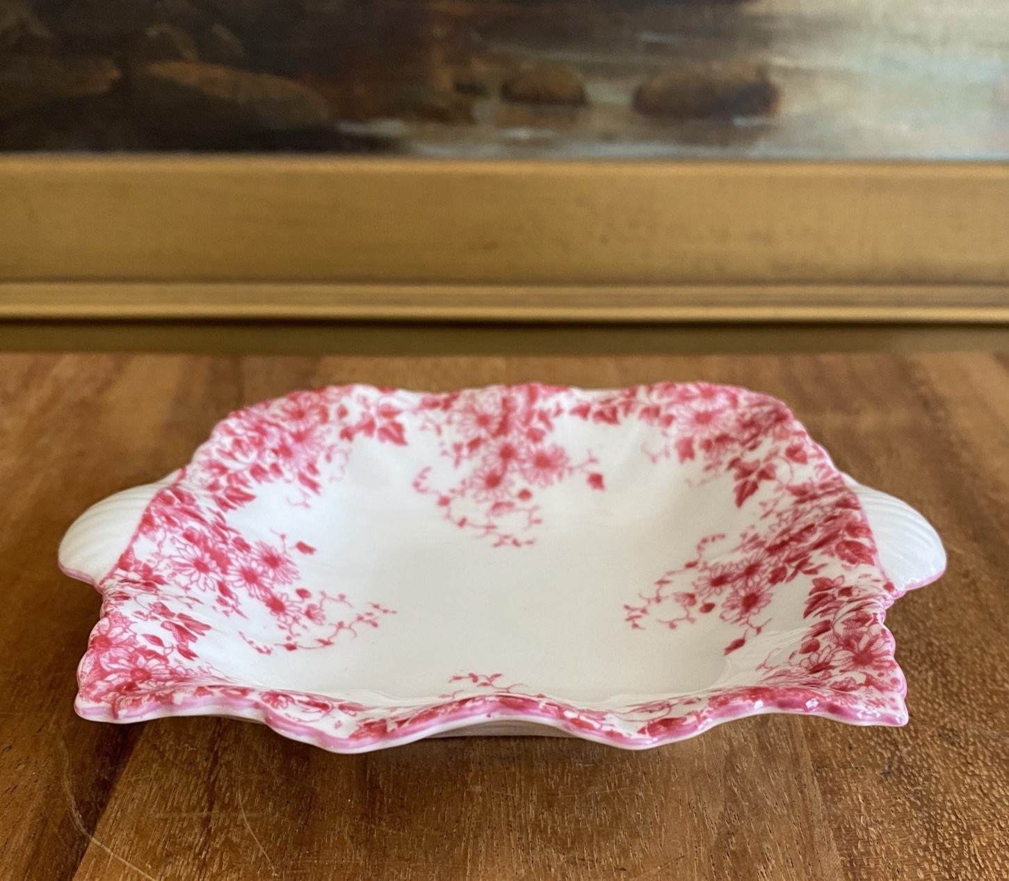 SHELLEY Bone China England TRINKET DISH Dainty Pink Vintage 1945-1966