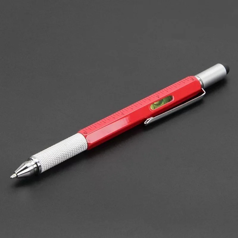 7 in1 Multifunction Ballpoint Pen with Modern Handheld Tool Measure Technical