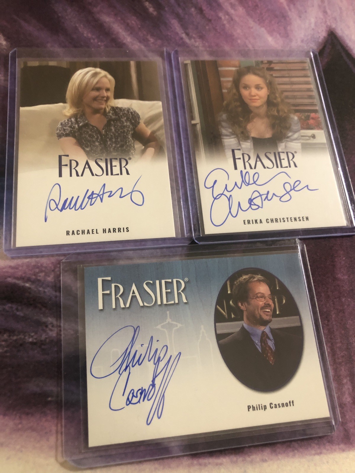 Rittenhouse Archives FRASIER Premier Ed Lot Of Three Autos Autographs Full Bleed