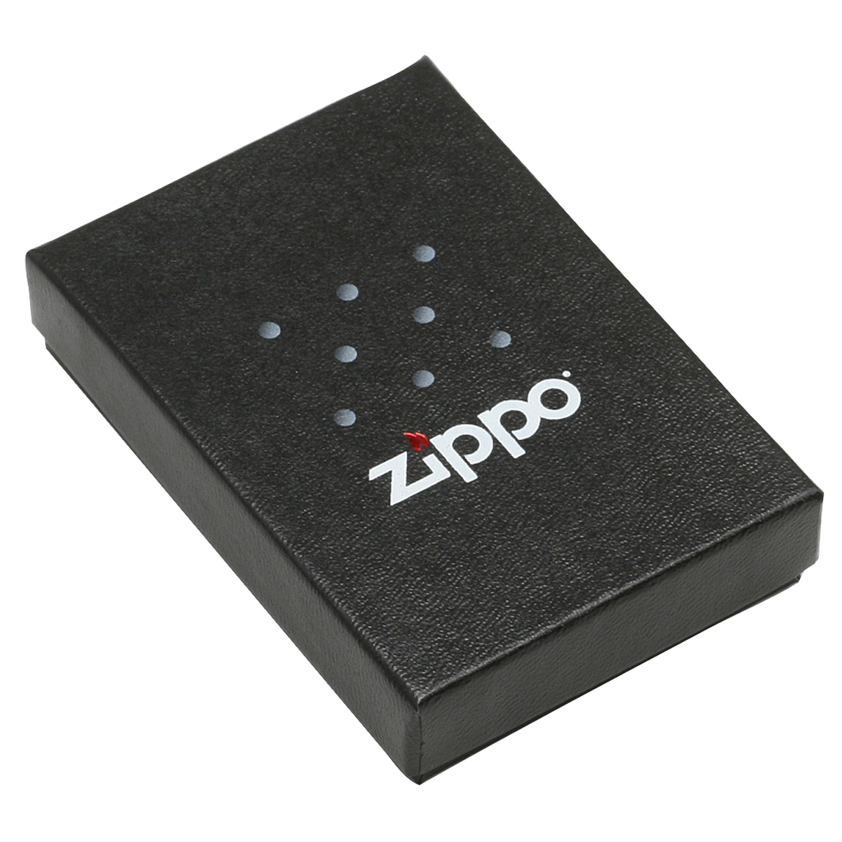 Zippo Brick Wall Red Flame Logo Black Matte New