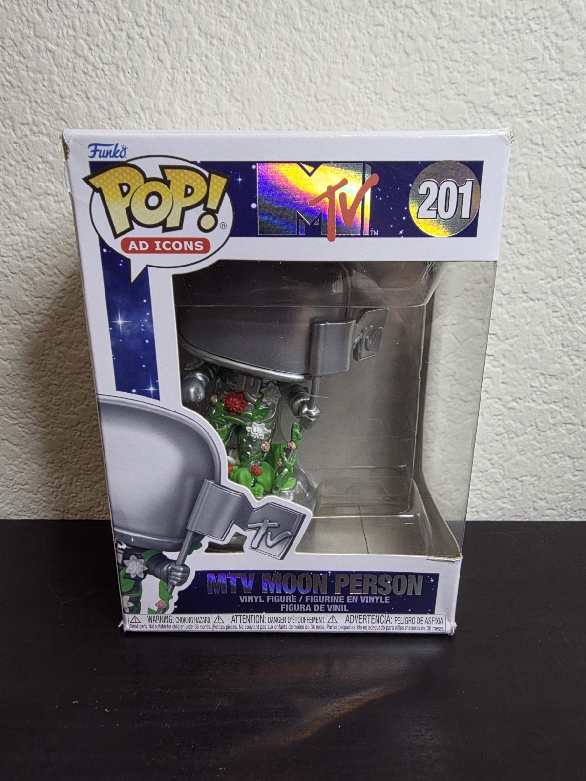 Funko Pop! Ad Icons MTV Moon Person #201 Vinyl Figure – Box Damage – OOB Potenti