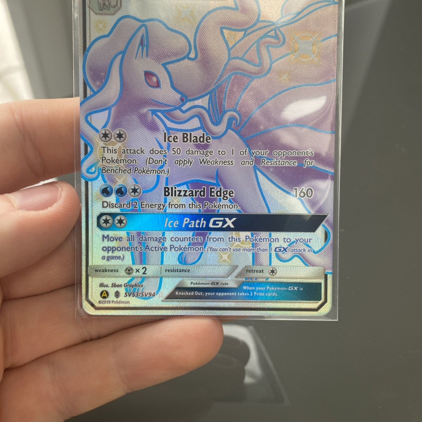 2019 Alolan Ninetales GX SV53/SV94 Hidden Fates