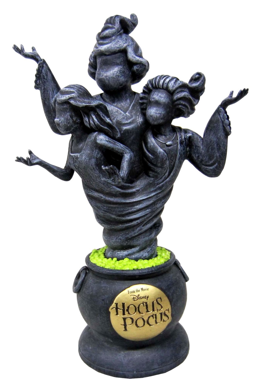 Disney Hocus Pocus Movie Sanderson Sisters Cauldron Figure Statue Faux Stone 10”