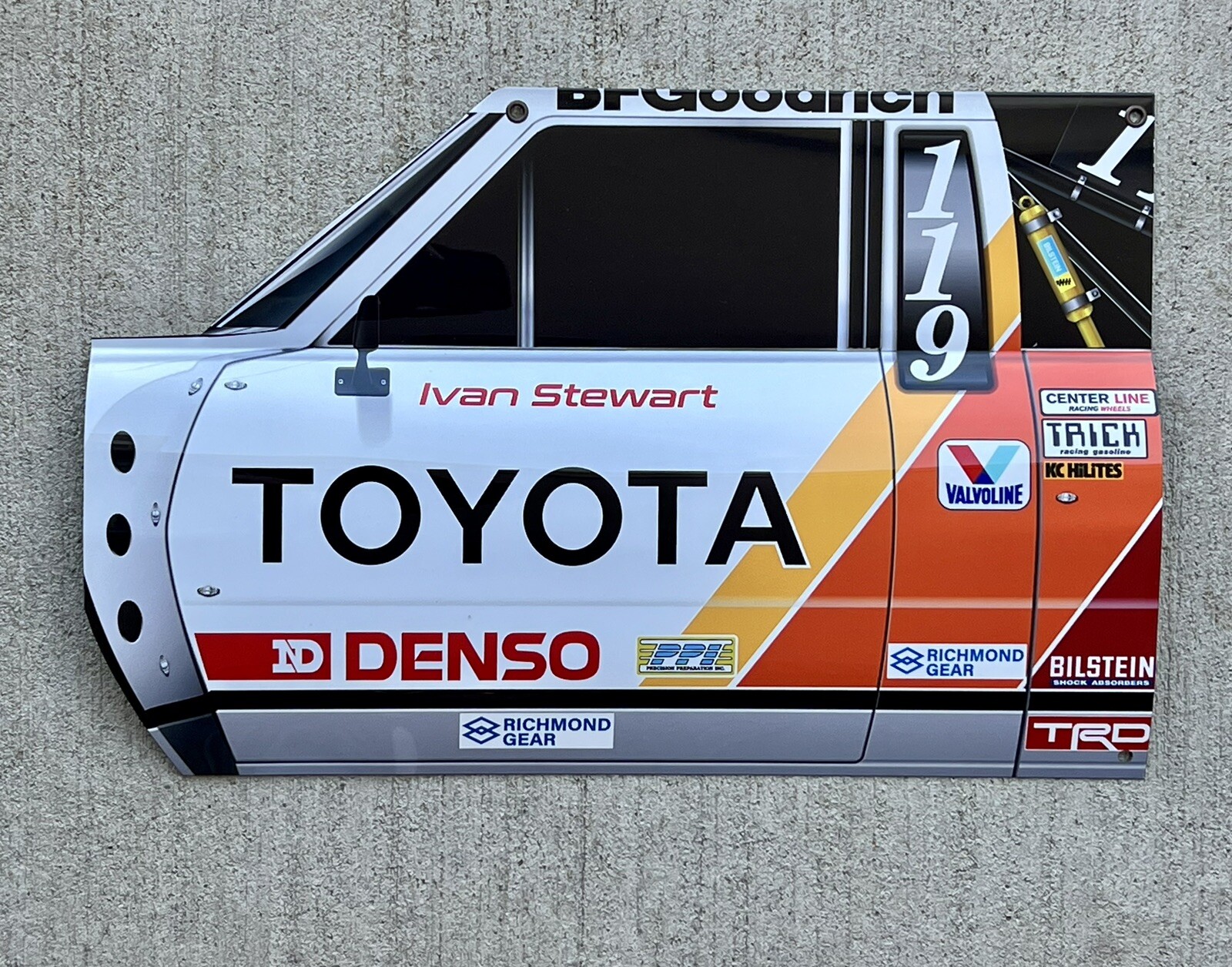 WOW! Ivan Stewarts 1984 PPI Toyota Baja 500 Door Style Sign