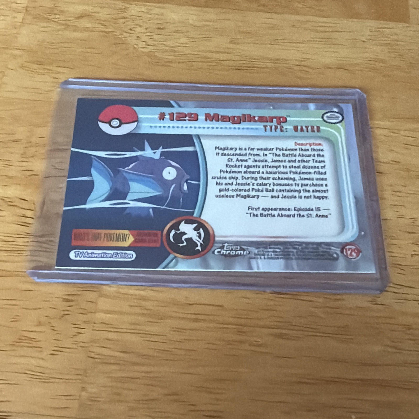 2000 Topps Chrome Pokemon Series 2 T.V. Animation – #129 – Magikarp