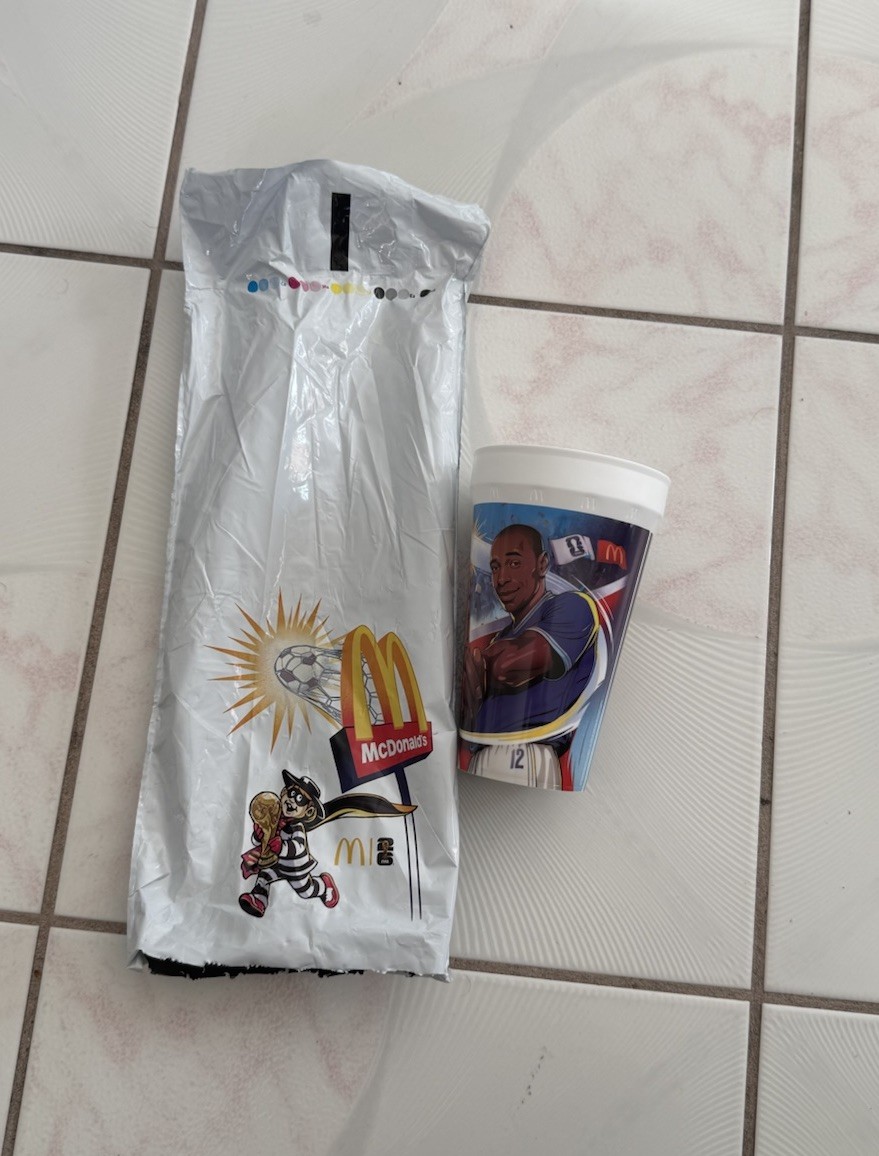 McDonald’s FIFA World Cup 2026 Thierry Henry France Collectible Cup NEW w/ Bag