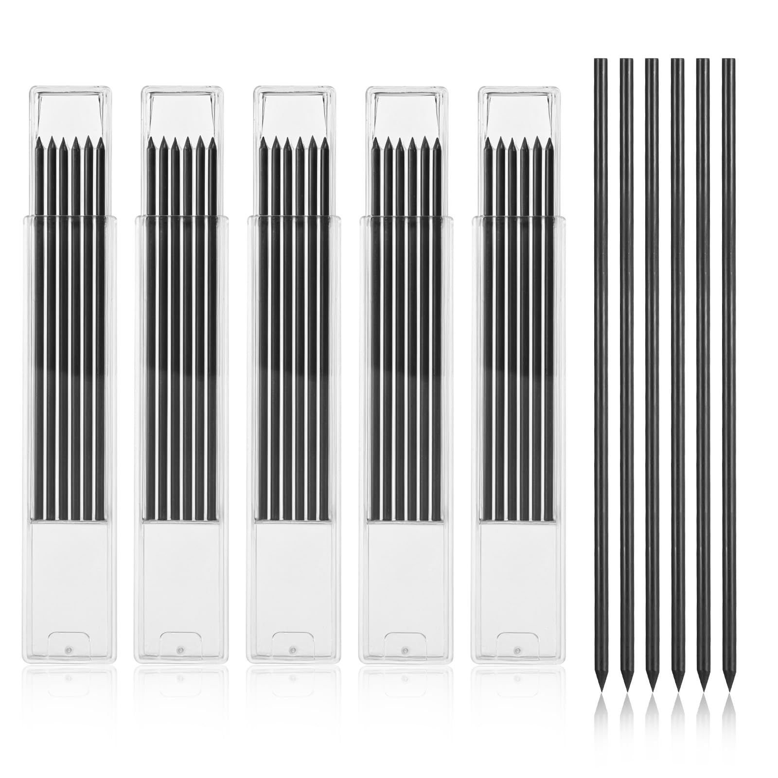YQQYG 30 PCS Dry Pencil Refills, 2.8 mm Mechanical Pencil Refill, Black Pica …