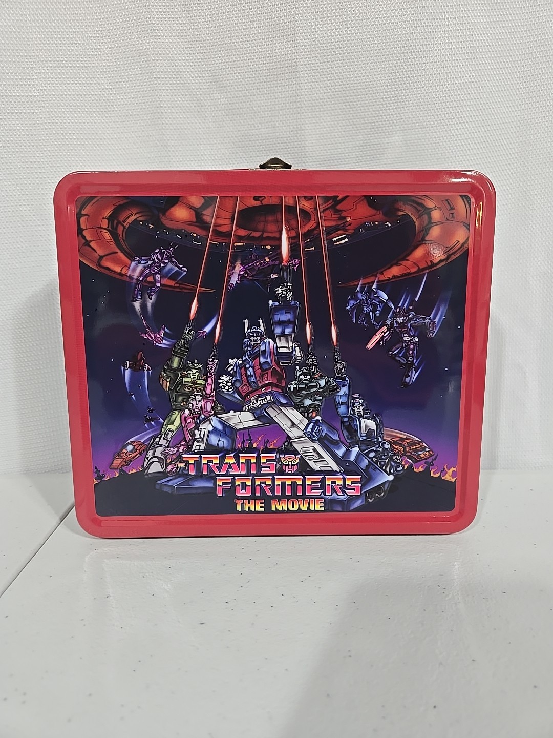 Surreal Entertainment Transformers the Movie Metal Lunch Box & Thermus 2022 New