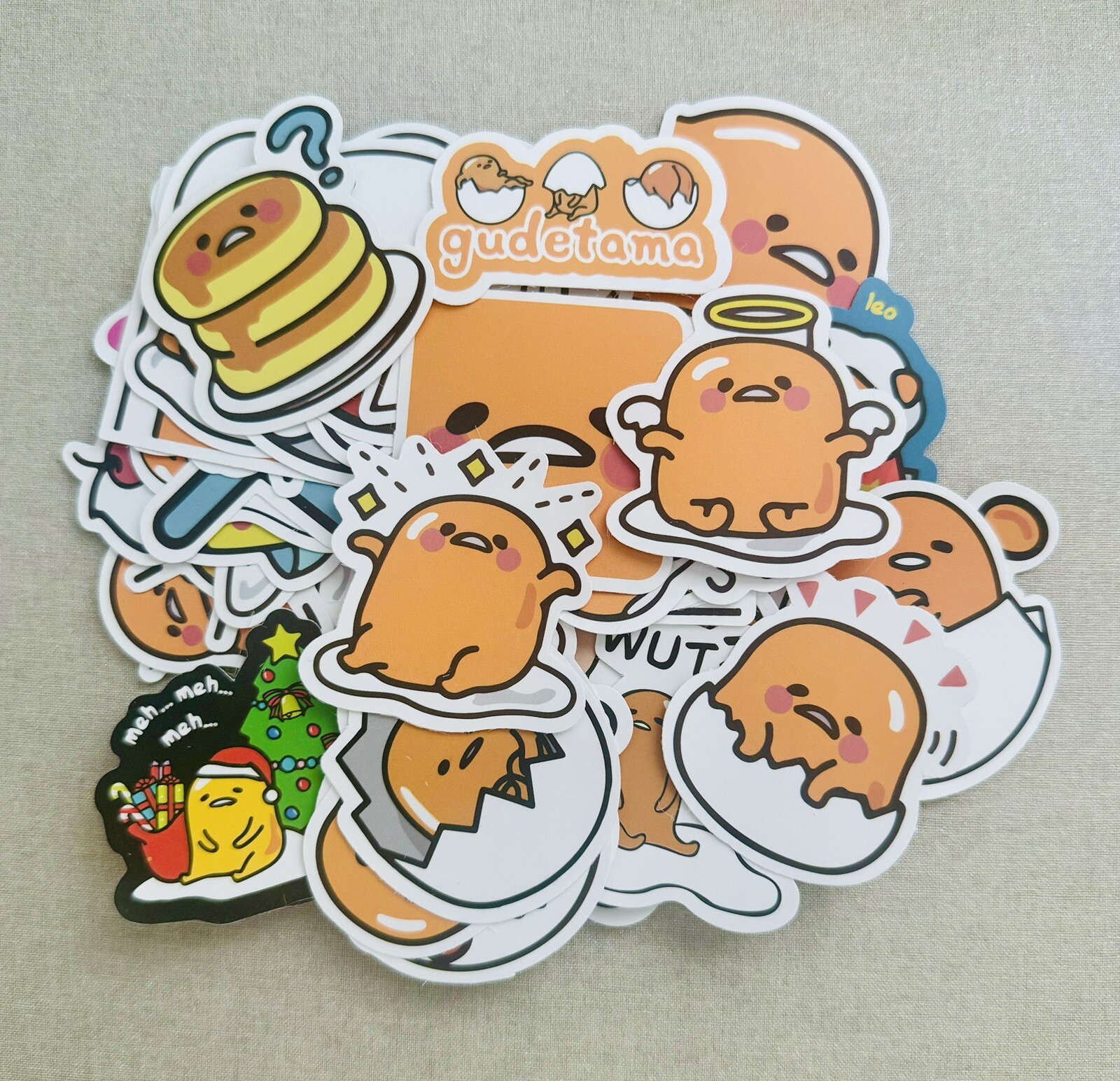 Random Gudetama Stickers (10 pc No Repeat Stickers!)