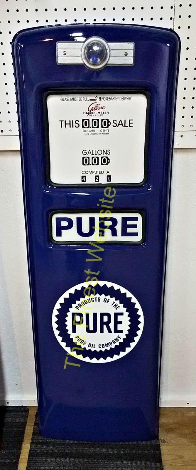 NEW PURE GAS PUMP FRONT DOOR DISPLAY OIL REPLICA – FREE SHIPPING*