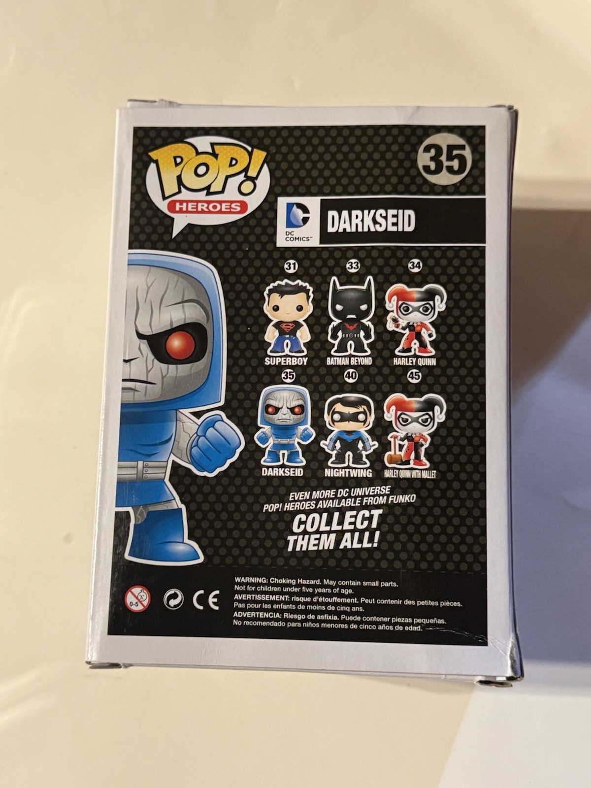 Funko Pop! Heroes DC Comics Darkseid 35 Glow Gemini Collectibles Exclusive +case