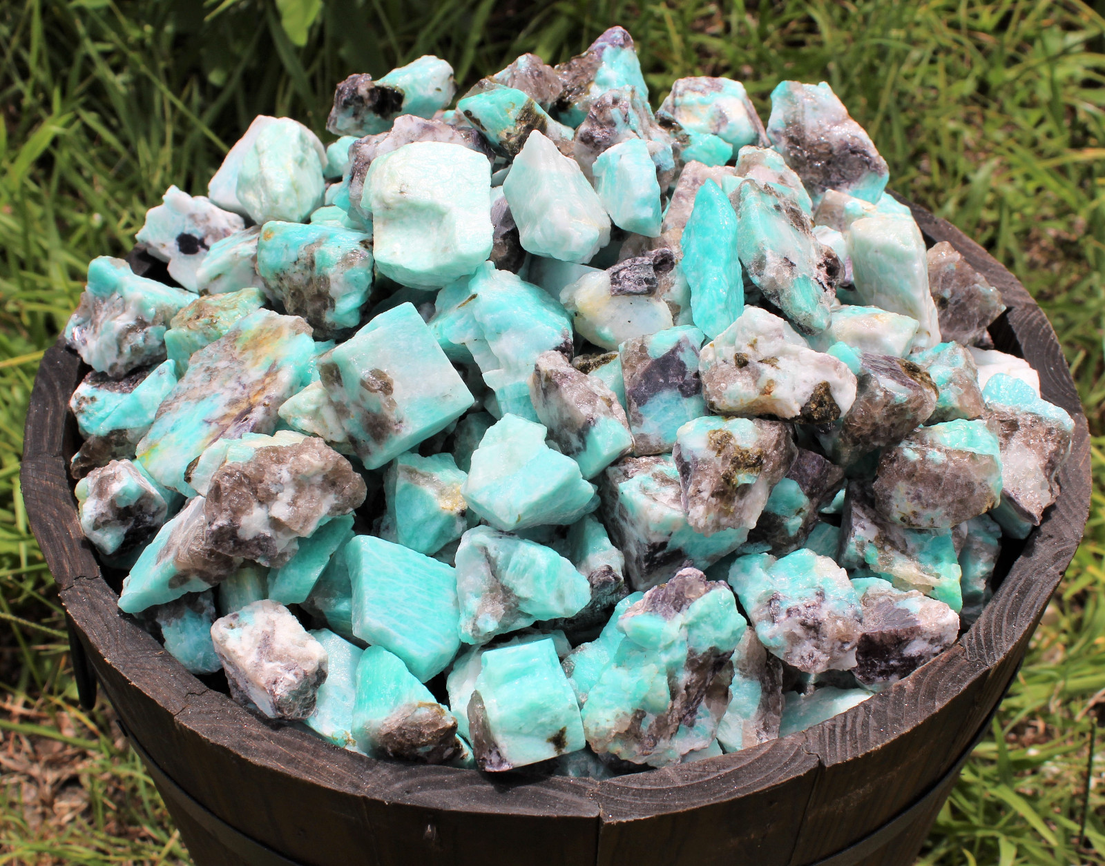 1000 Carat Lot Bulk Natural Rough Amazonite Crystal Healing Raw (200 Grams)