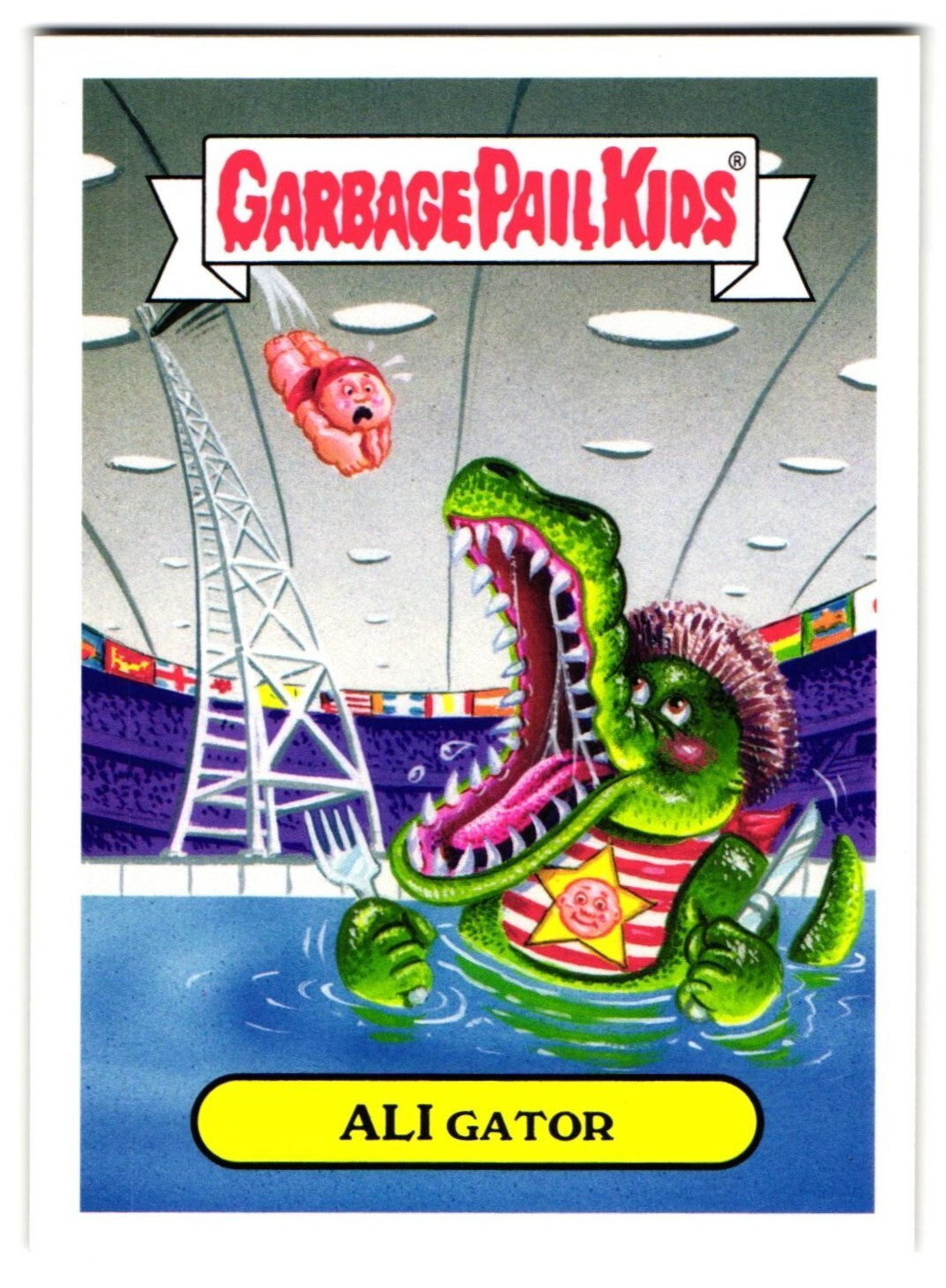Ali Gator Garbage Pail Kids US Summer Olympics 2016
