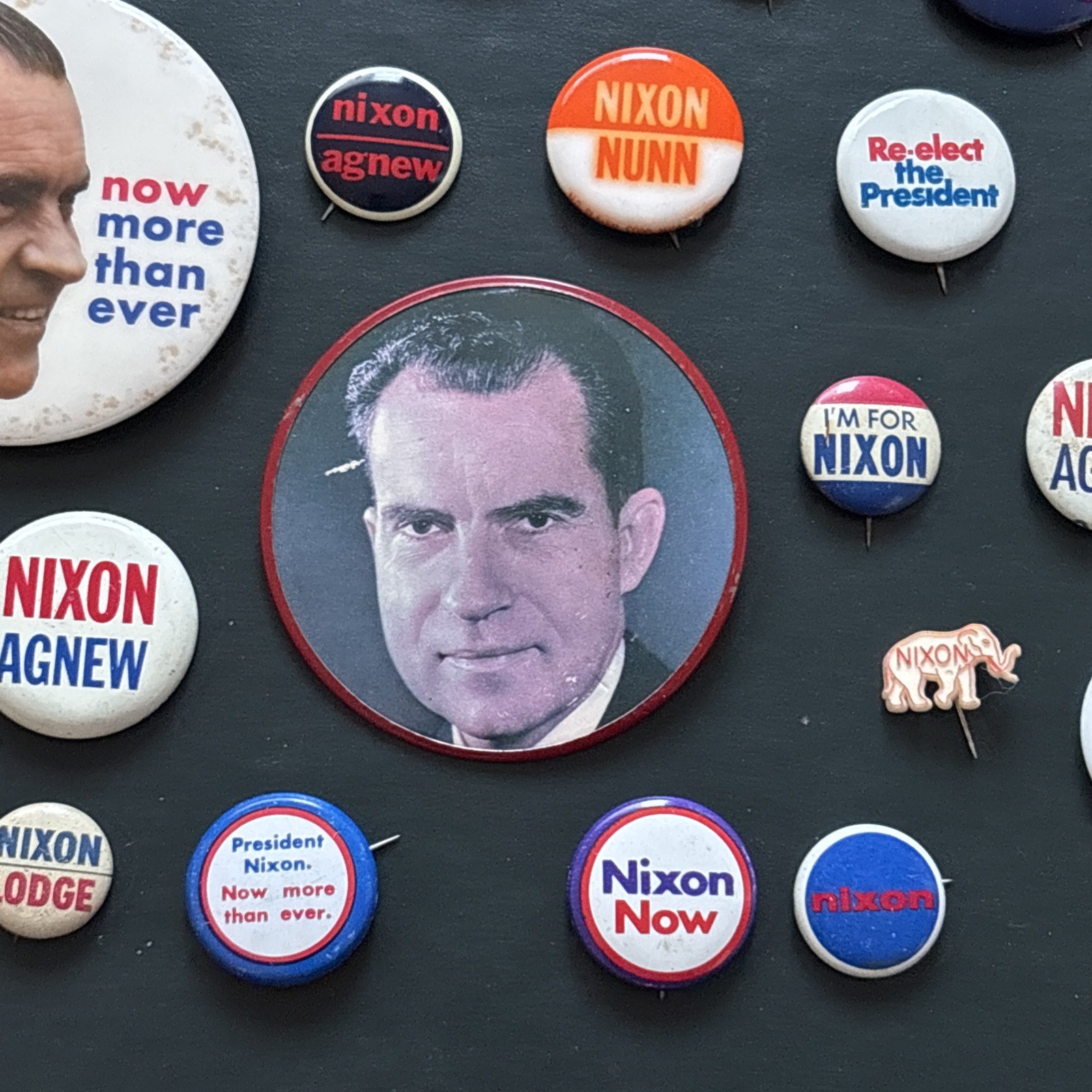 27 Different President Richard Nixon Buttons Pins 1960 1968 1972 Lodge Agnew
