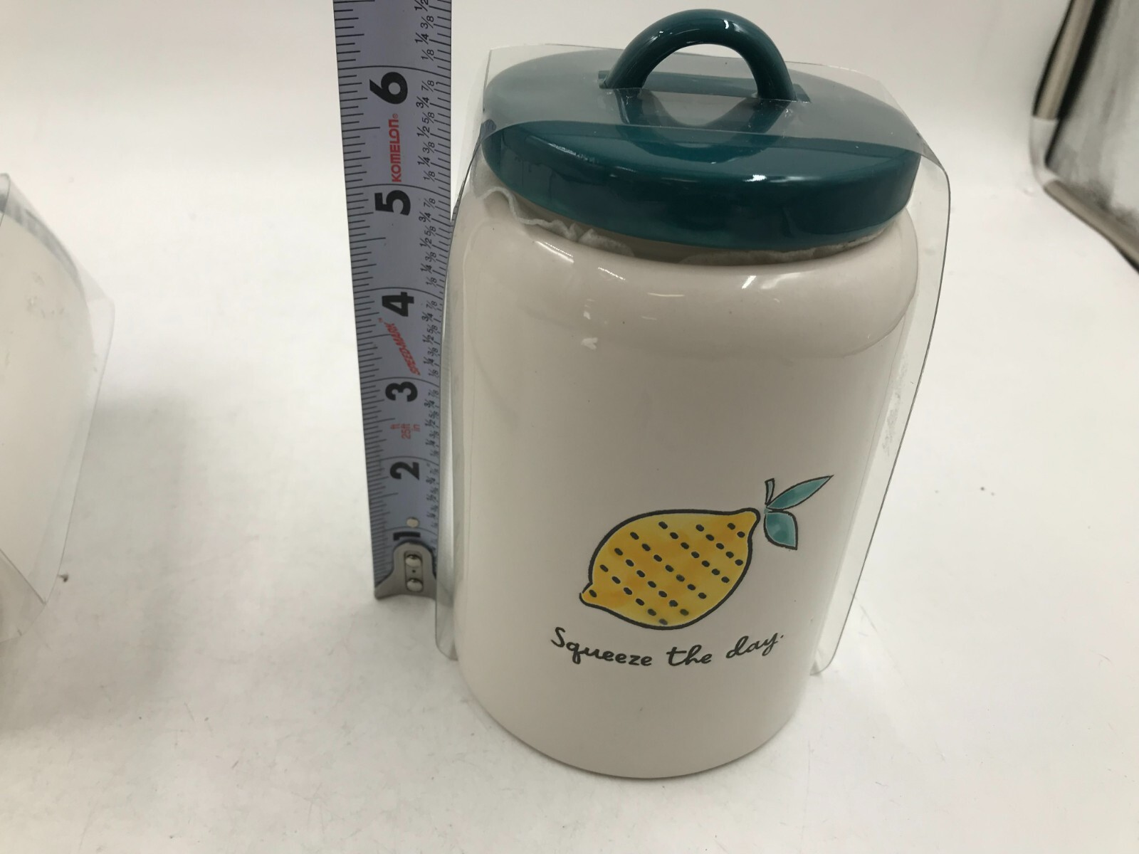 Boston Warehouse Ceramic 7in Lemon Squeeze Day Canister Set AA01B02052
