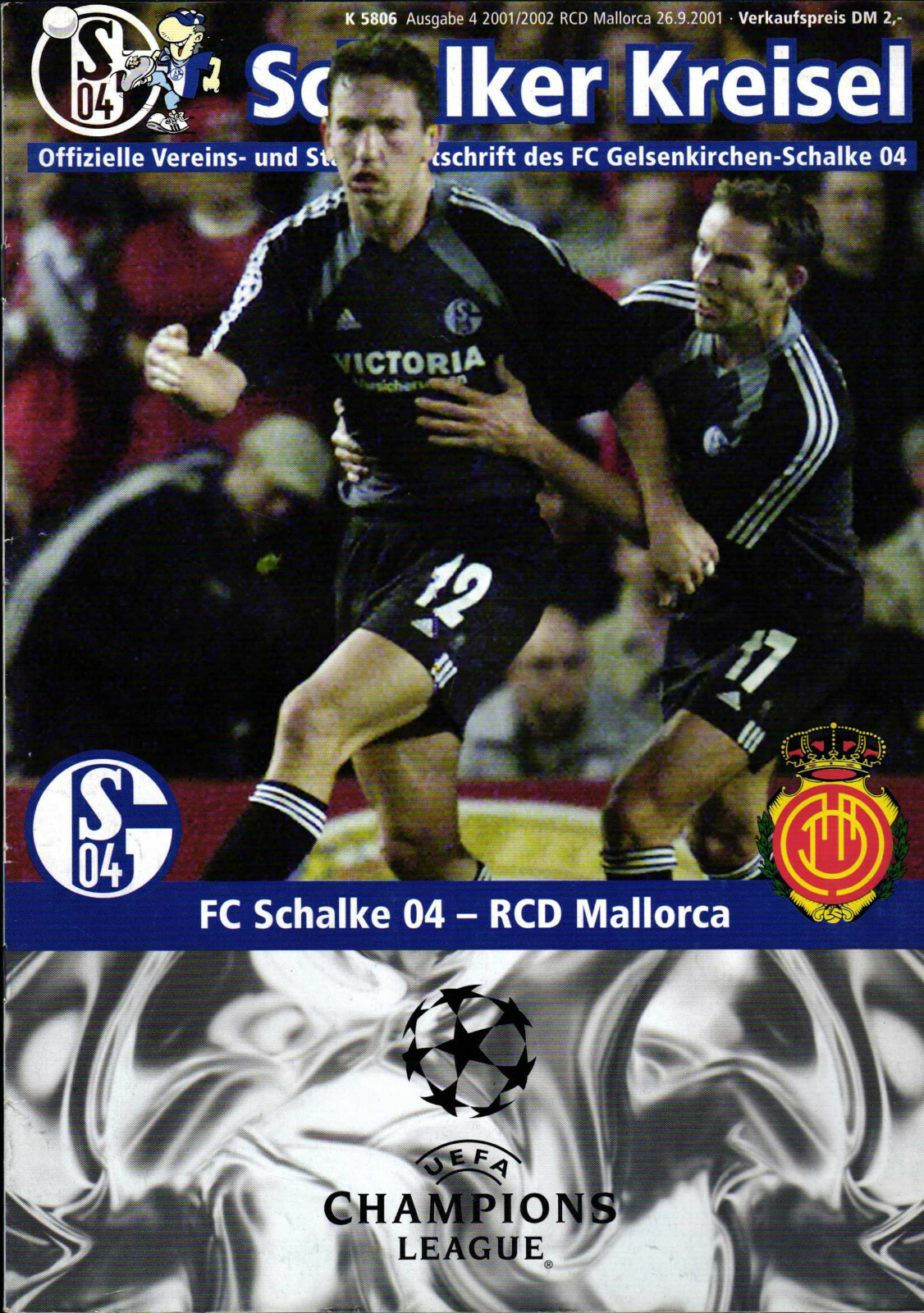 EC I 2001/2002 FC Schalke 04 – RCD Mallorca, 26/09/2001, Champions League
