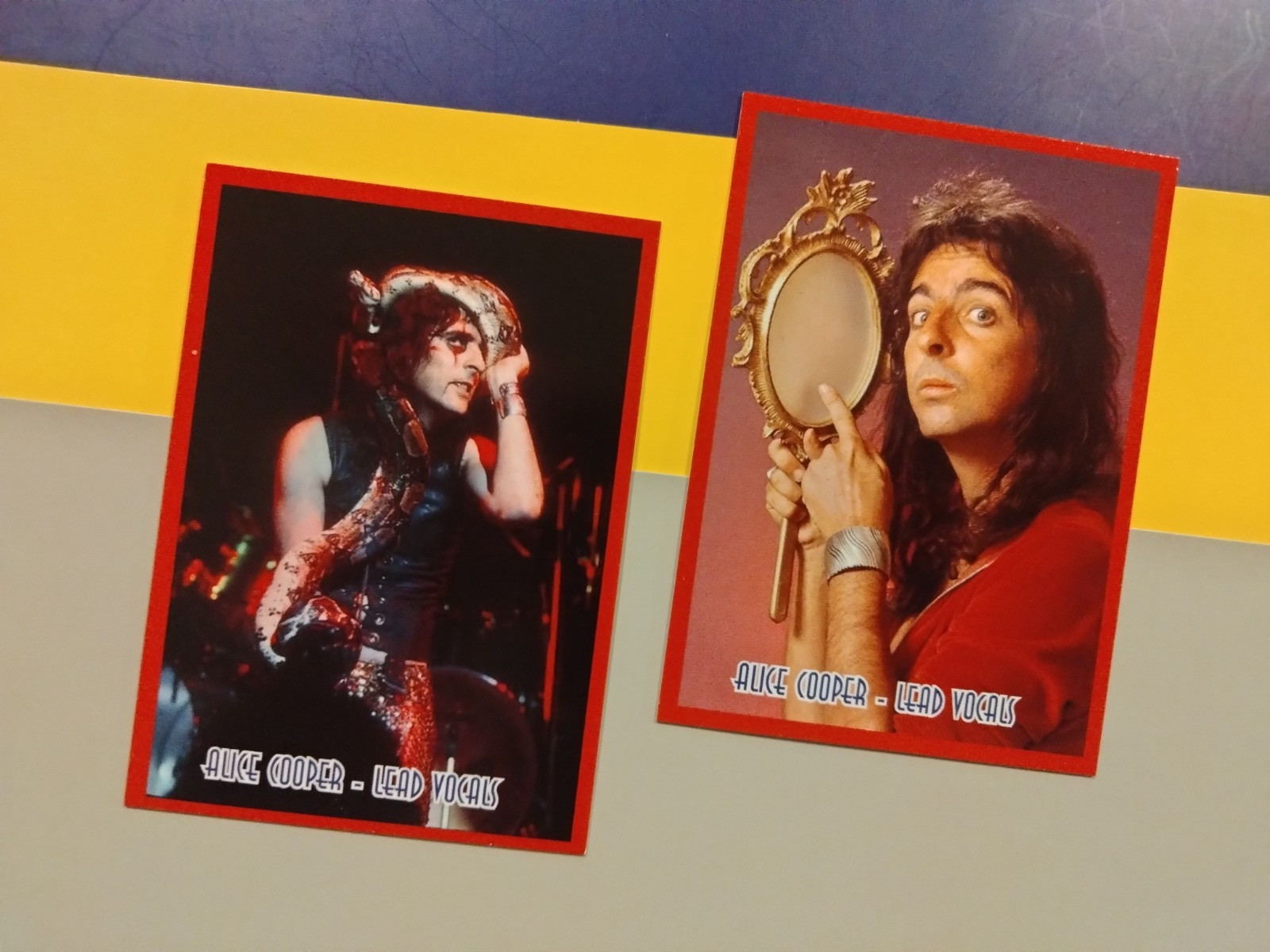 J2 Classic Rock Cards lot of (2) ALICE COOPER variations pack fresh Free Ship