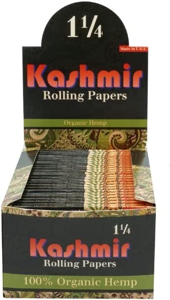Organic Hemp Rolling Papers 1-1/4 Size 32 Leaves Per Pack (25 Pack box)