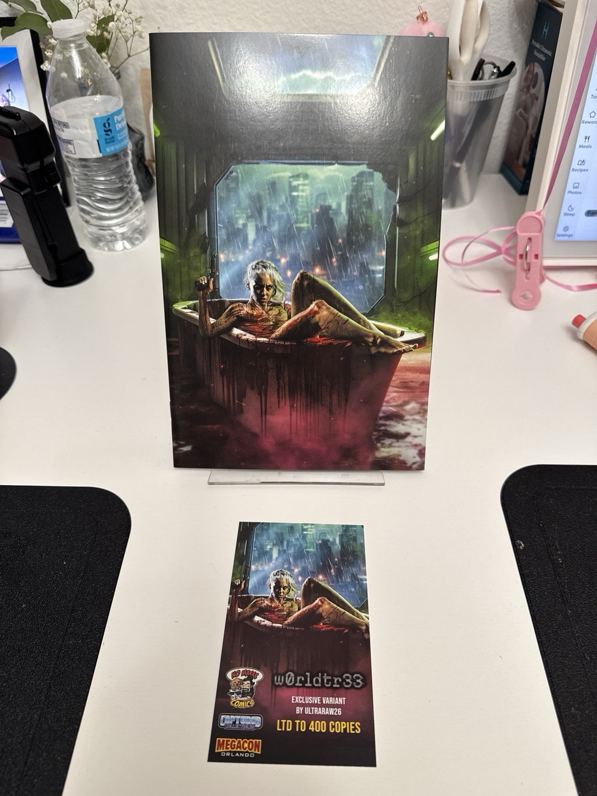 W0RLDTR33 #6 MEGACON EXCLUSIVE LTD 400 ULTRARAW26 VIRGIN COVER W/COA IMAGE NM