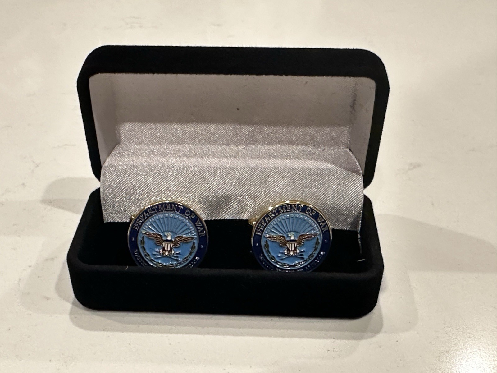 New Pair U S Department of War CUFFLINKS DOW- Free Shipping In The US
