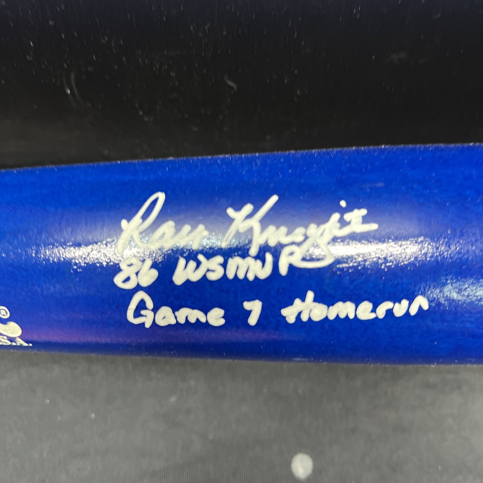 Ray Knight New York Mets Signed Autographed Bat 1986 WS MVP Steiner CX