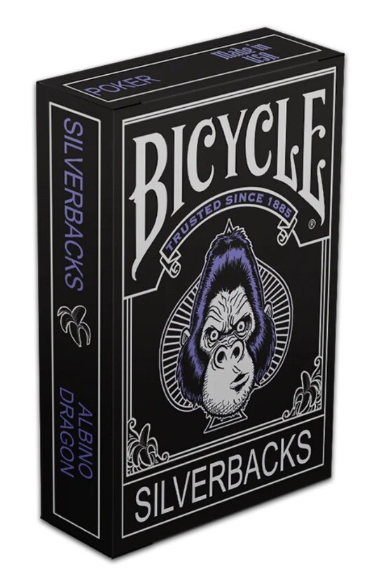Bicycle Silverback Gorilla Playing Cards Albino Dragon Sold Out!!