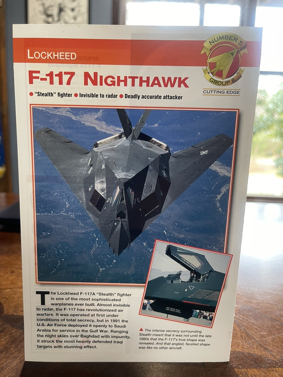 International Masters Publishers-AB Aircraft of the World card, F-117 Nighthawk