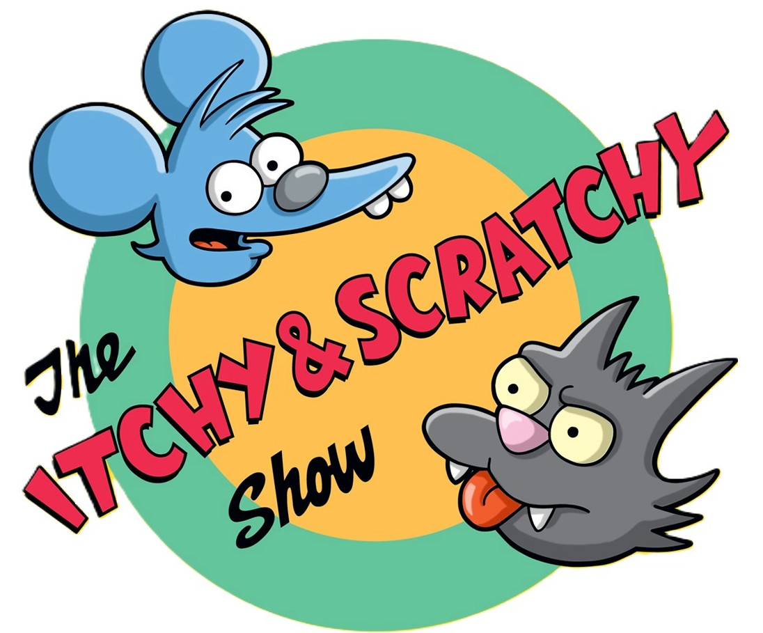 The Itchy and Scratchy Show Simpsons sticker window laptop bumper vinyl decal