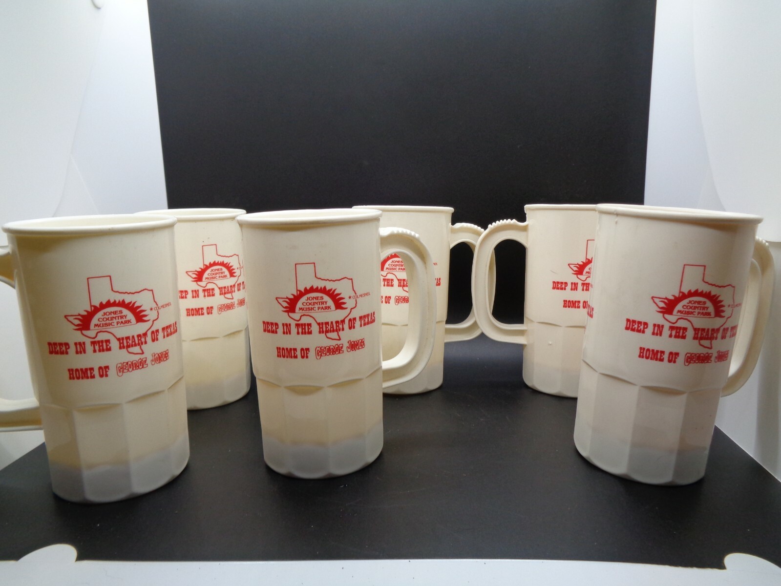 Vintage George Jones Jones Country Plastic Mugs NOS 1983 6 for $15.00 Rare!