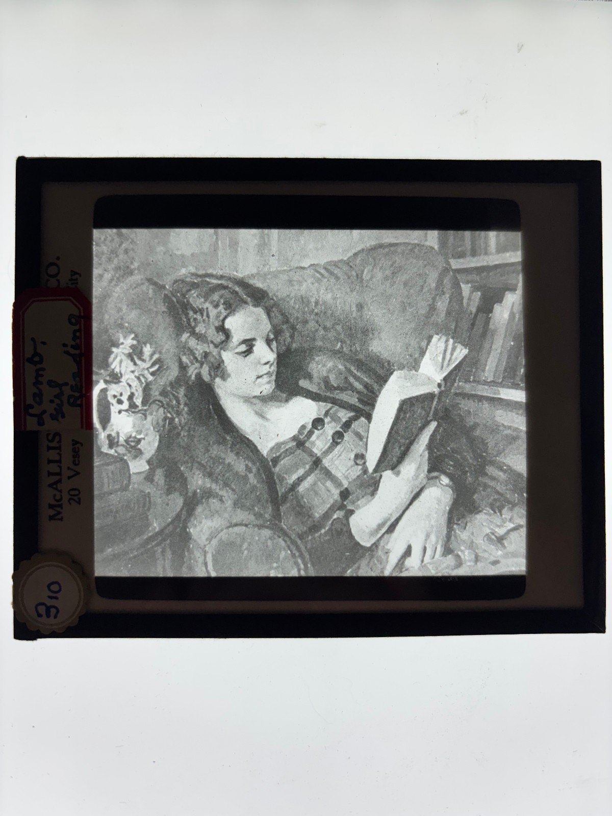 Magic Lantern Slides Lot 6 American Art Seyffert Lamb Manet McAllister 1900s