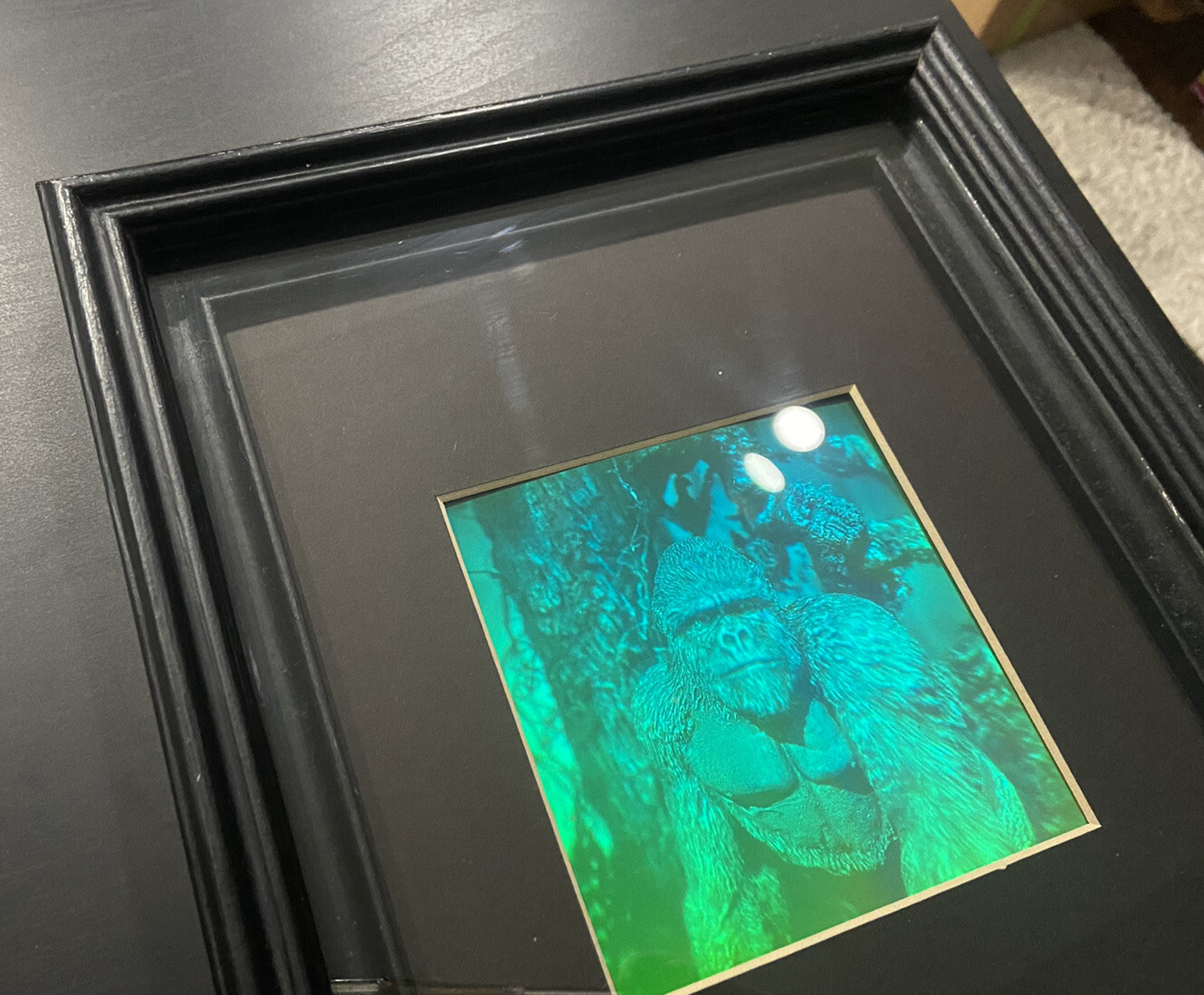 Unique Harambe King Kong Gorilla Ape Framed Art Picture Man Cave 10×12 Inches