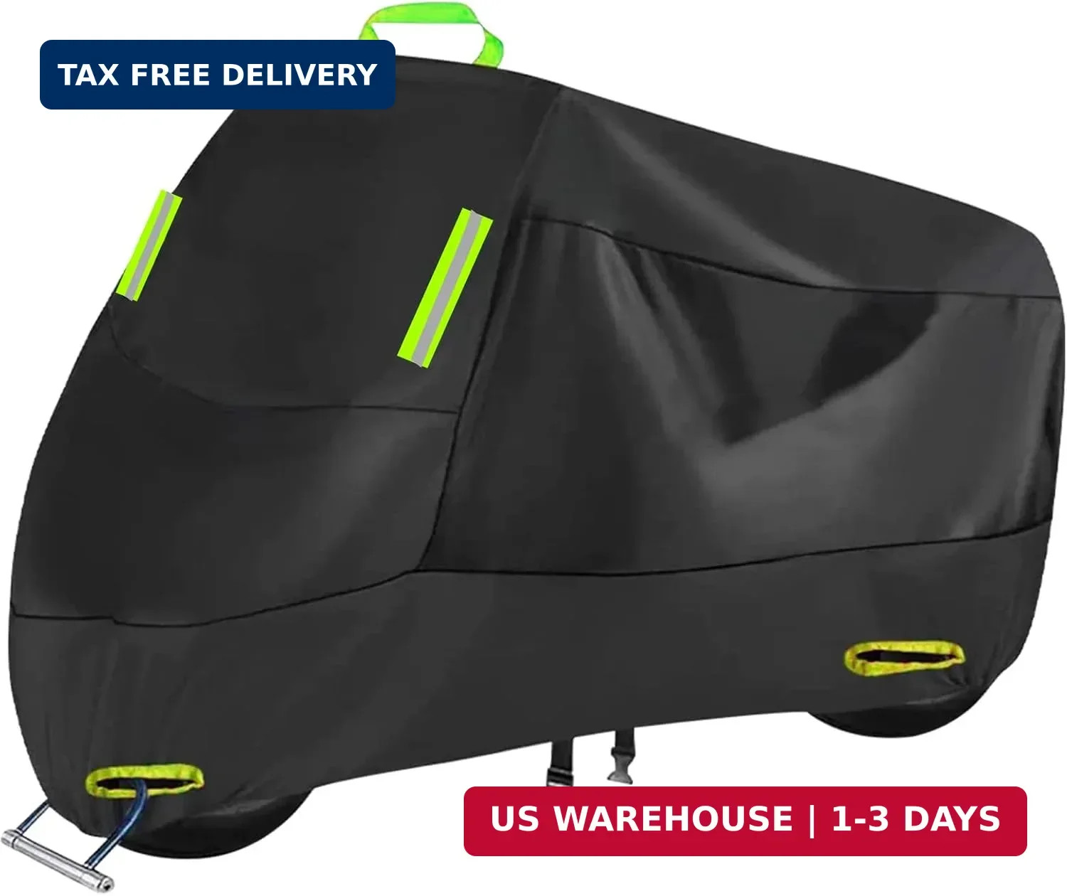 Motorcycle Cover All Season, Outdoor Storage Moped Covers, All-Weather Universal