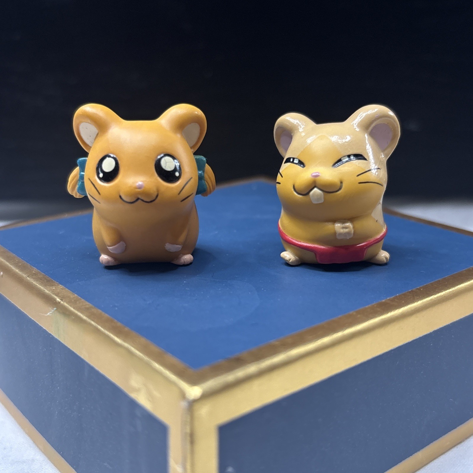 Hamtaro Mini Figure Lot of 2 R/S.T. Ham Ham Anime Collectible Figures