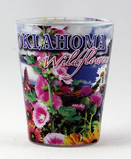 OKLAHOMA WILD FLOWER FULL COVERAGE SHOT GLASS RTP
