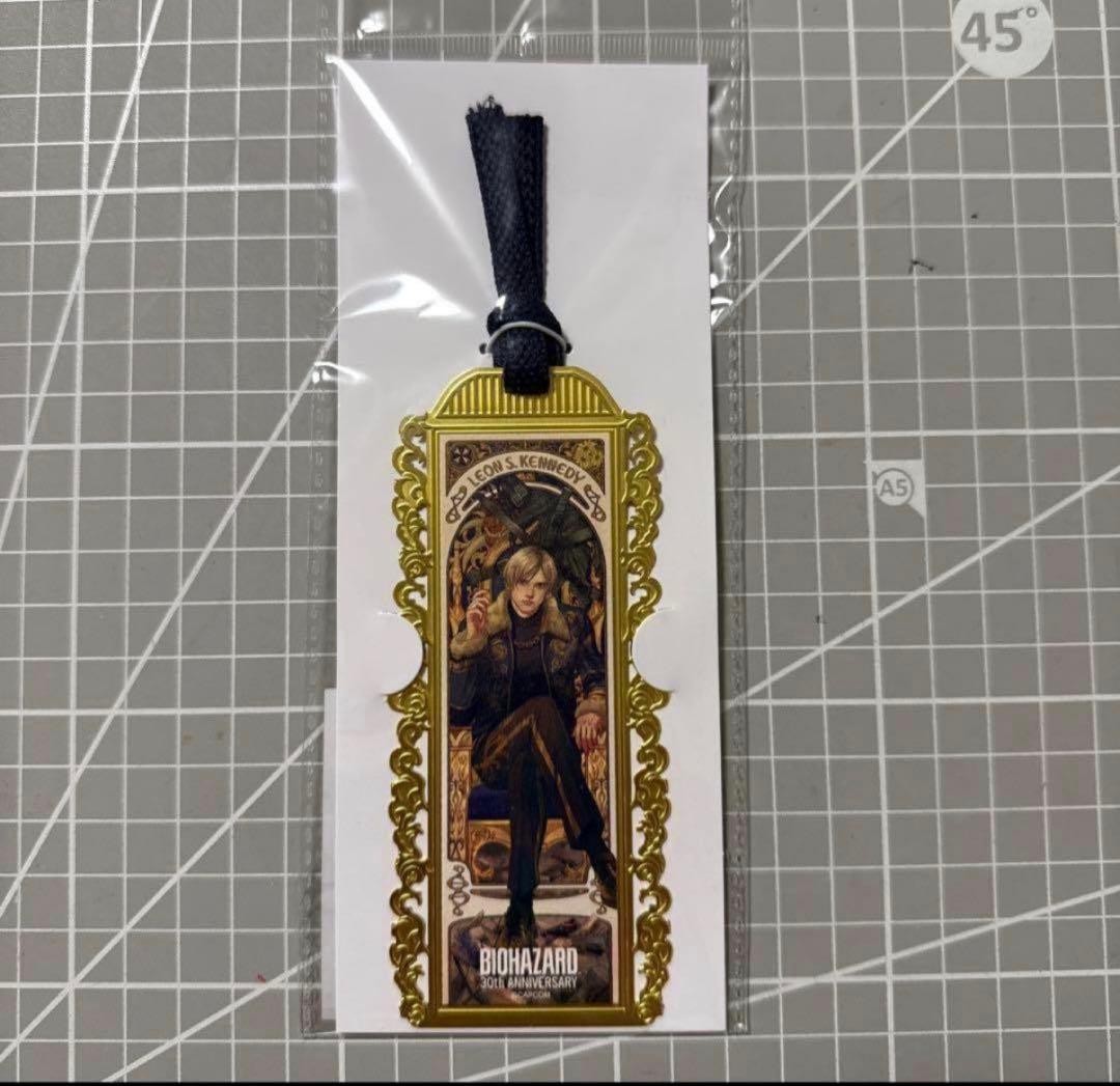 Biohazard Resident Evil Leon S.Kennedy Metal Bookmark 30th Anniversary Capcom JP