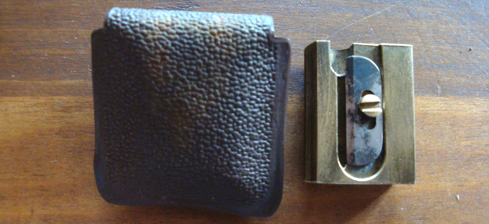 Vintage KOH-I-NOOR BRASS Pencil Sharpener – No 1000 Made In Germany w/Case