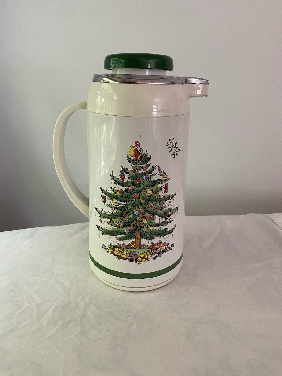 Spode Christmas Tree Thermal Carafe Pitcher Insulated Thermos. Hot or Cold