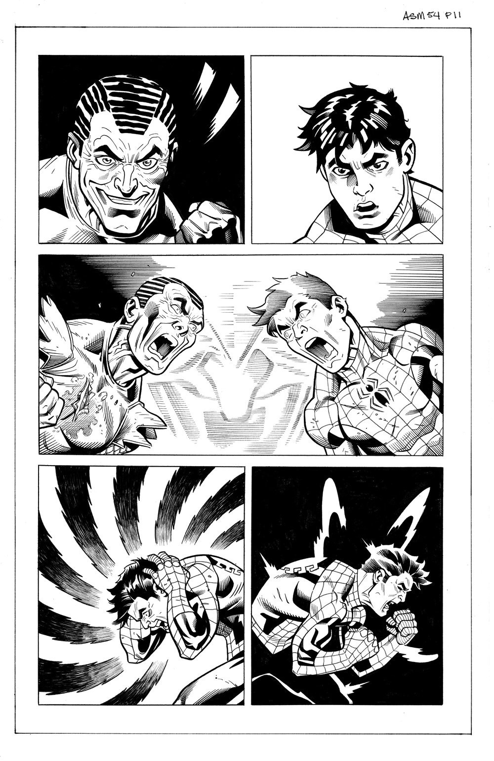 Amazing Spider-Man 54 Page 11 Original Art Spiderman Green Goblin Ed McGuinnes