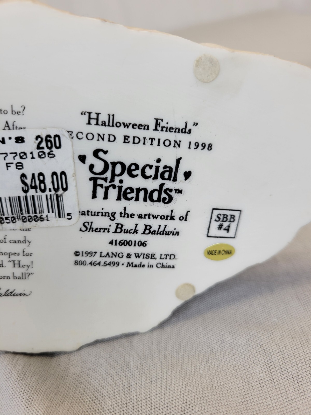 Lang & Wise Special Friends Sherri Buck Baldwin Halloween Friends 41600106 1998