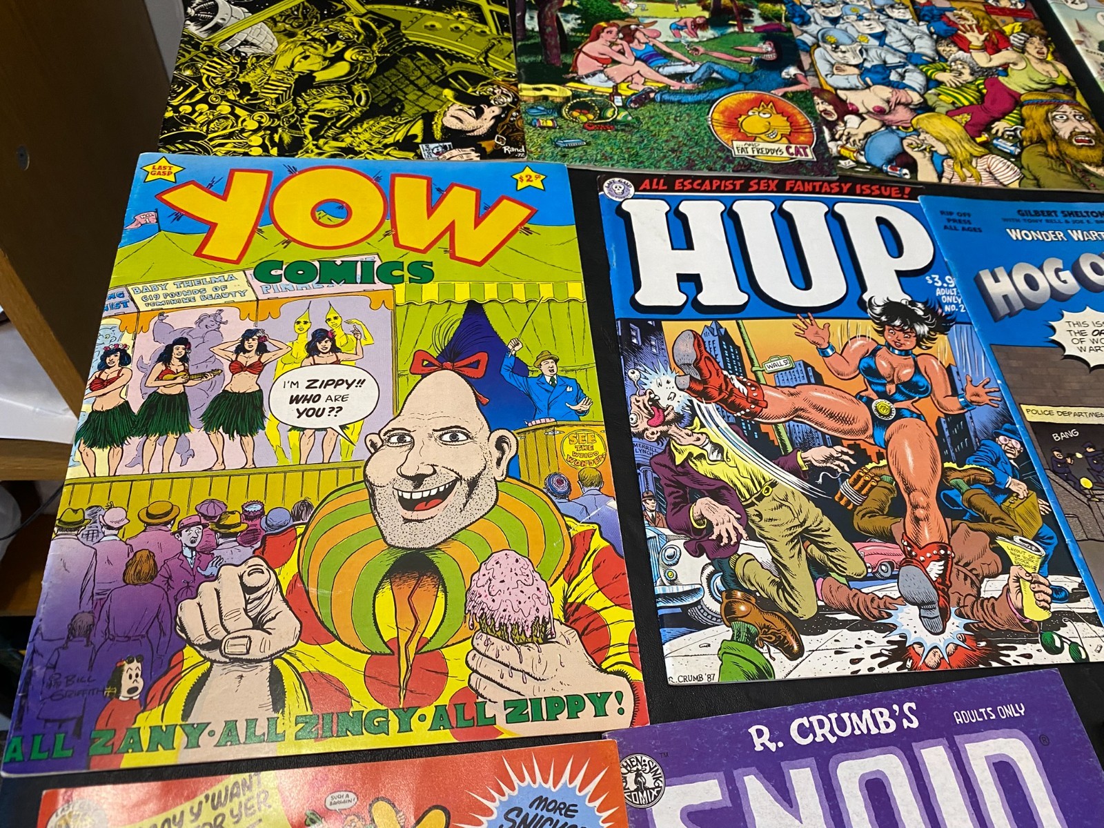 Zippy Yow Freak Zap Snoid Mickey Rat Hog of Steel comic book lot of 12